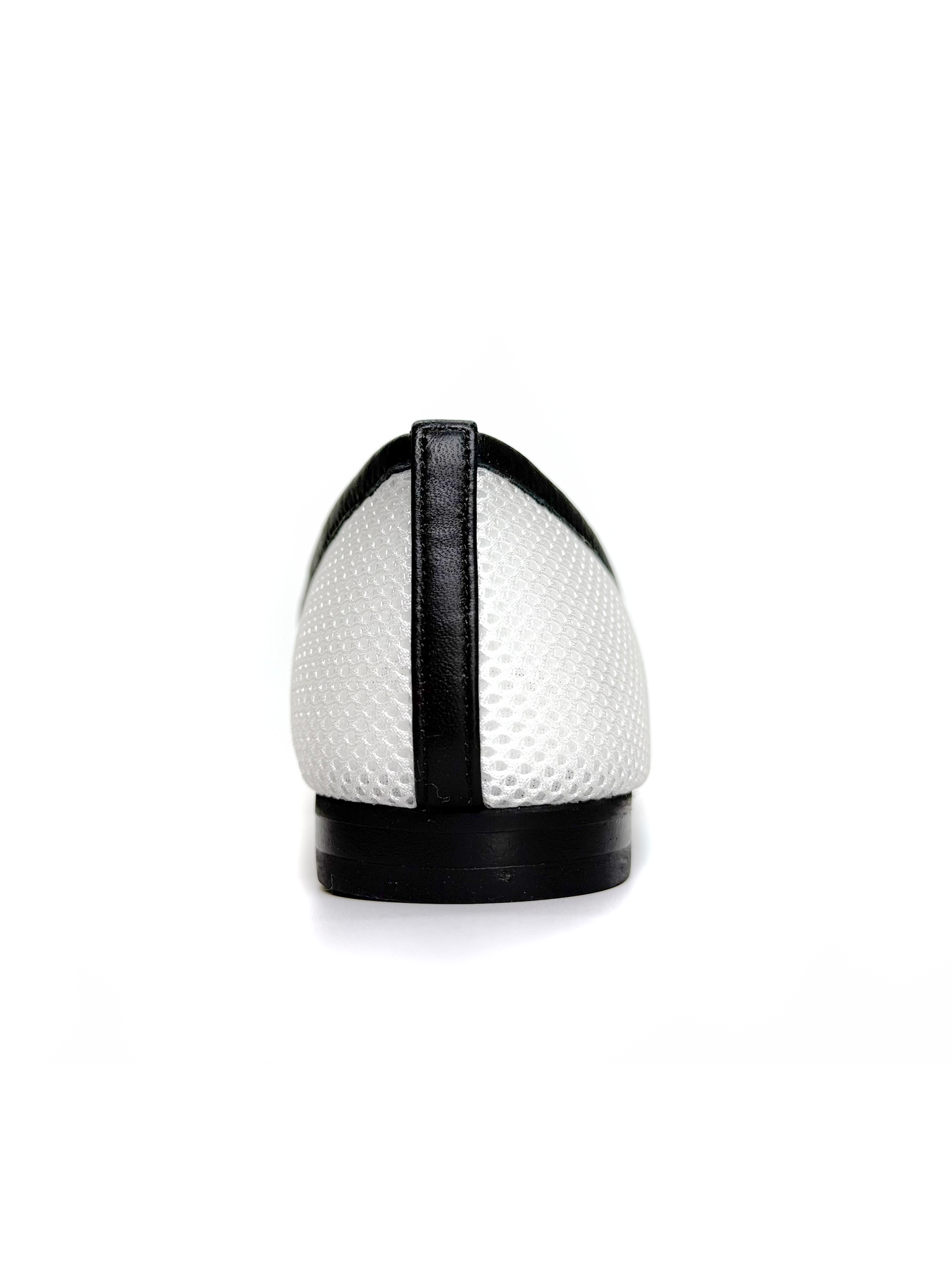 White and Black Flat Shoes