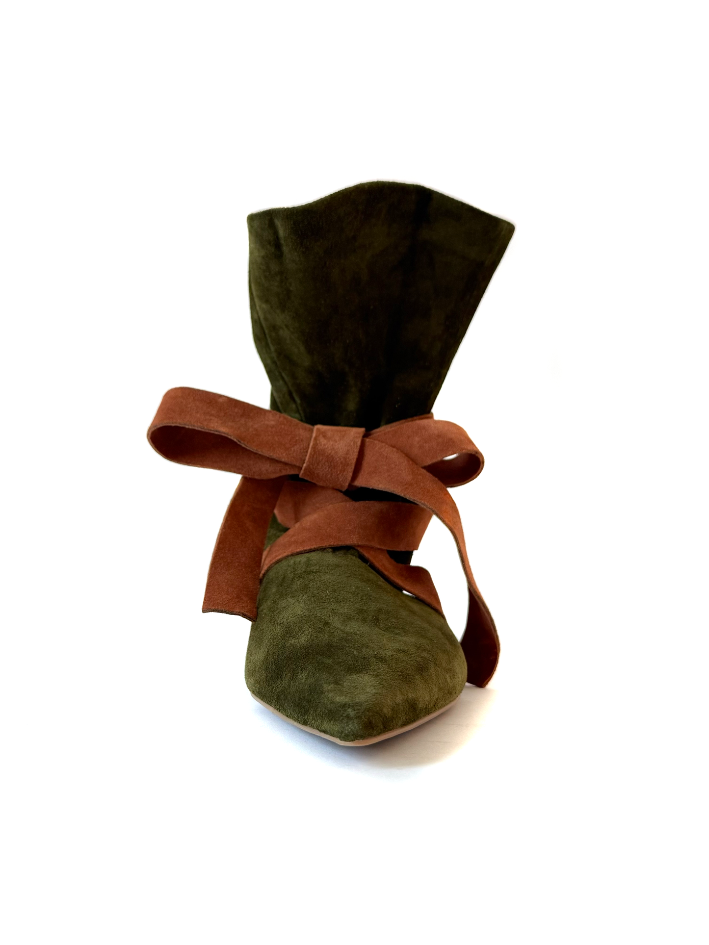 Green Suede Boot