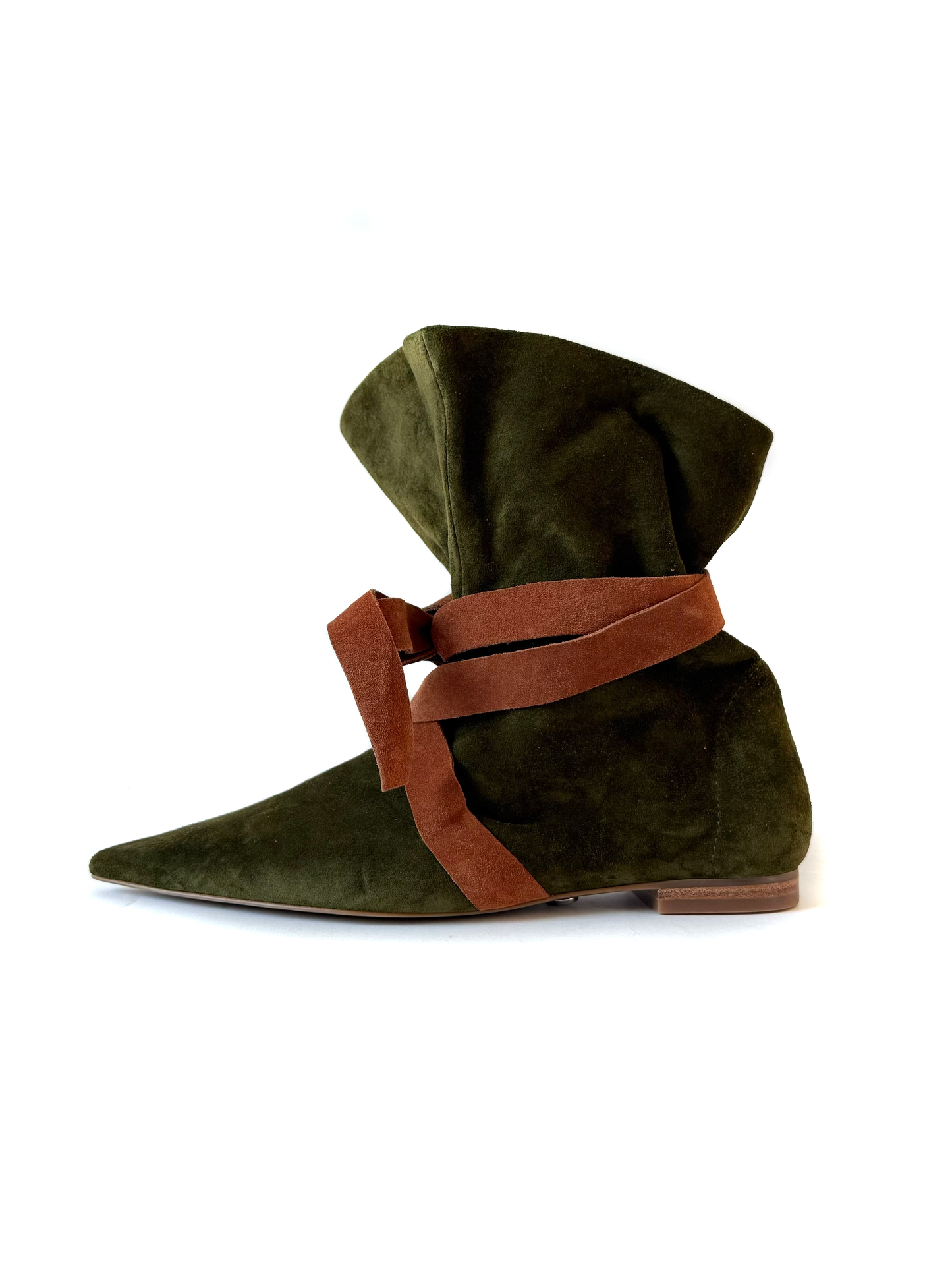 Green Suede Boot