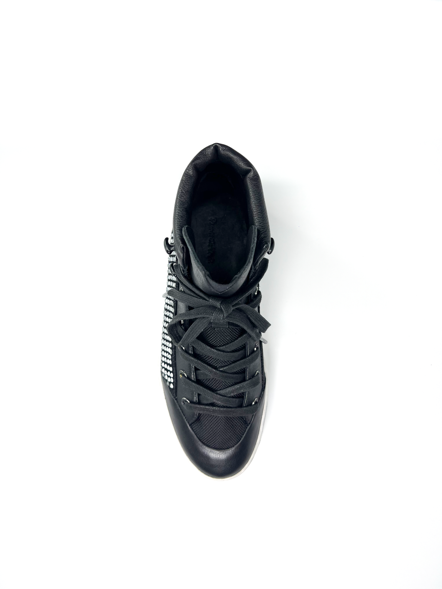High-top Black Cristal Tennis