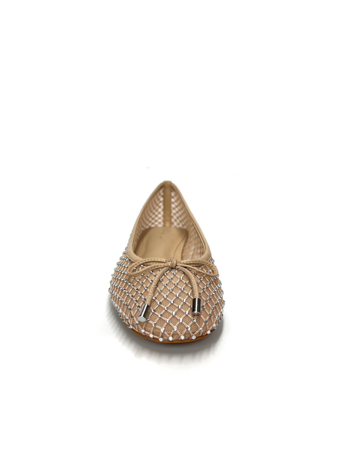 Nude Flat Shoes with Cristal