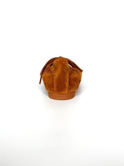 Tenis de piel de ante marrón