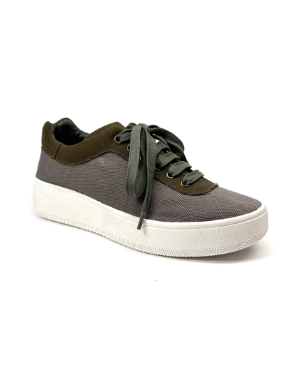 Tenis Verde com Cinza