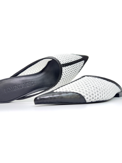 White and Black Mule